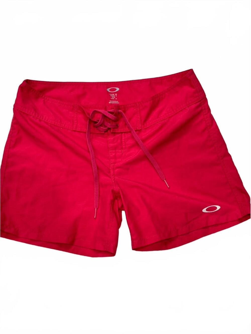 Oakley Women's Red Swim Shorts Size 3/4 US